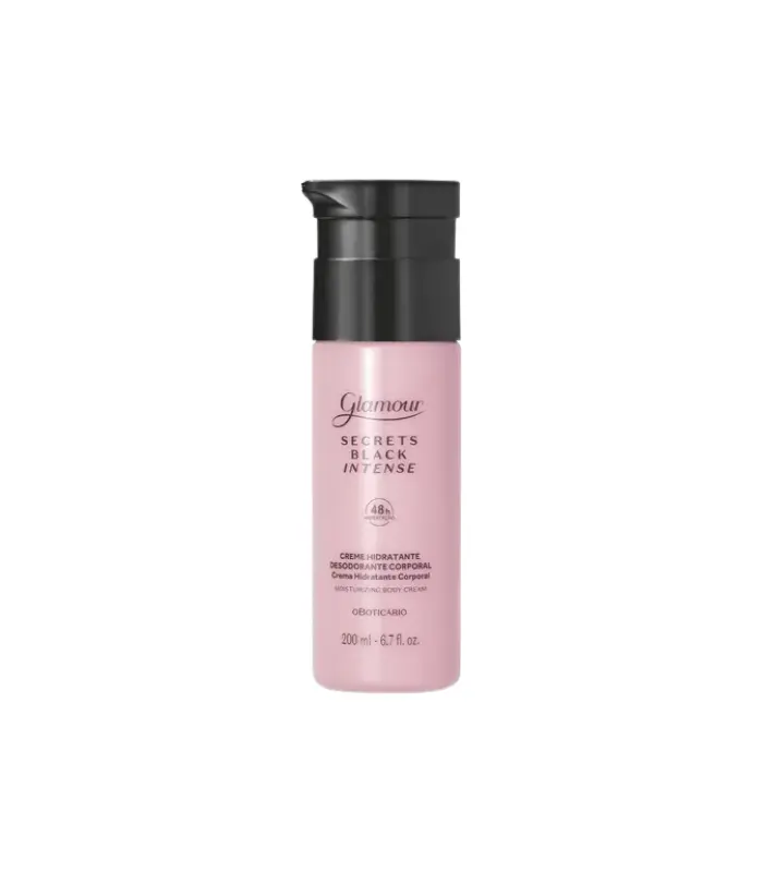 Imagem do produto Hidratante Corporal O Boticário - Glamour - Secrets Black Intense - Creme 200ml